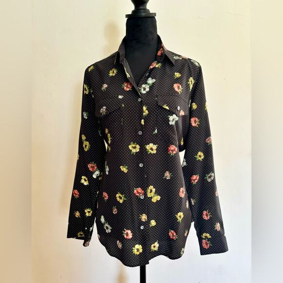 The Kooples Tops - The Kooples - Silk Button Down Blouse